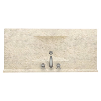 Plateau de meuble-lavabo simple 43 po Contour
