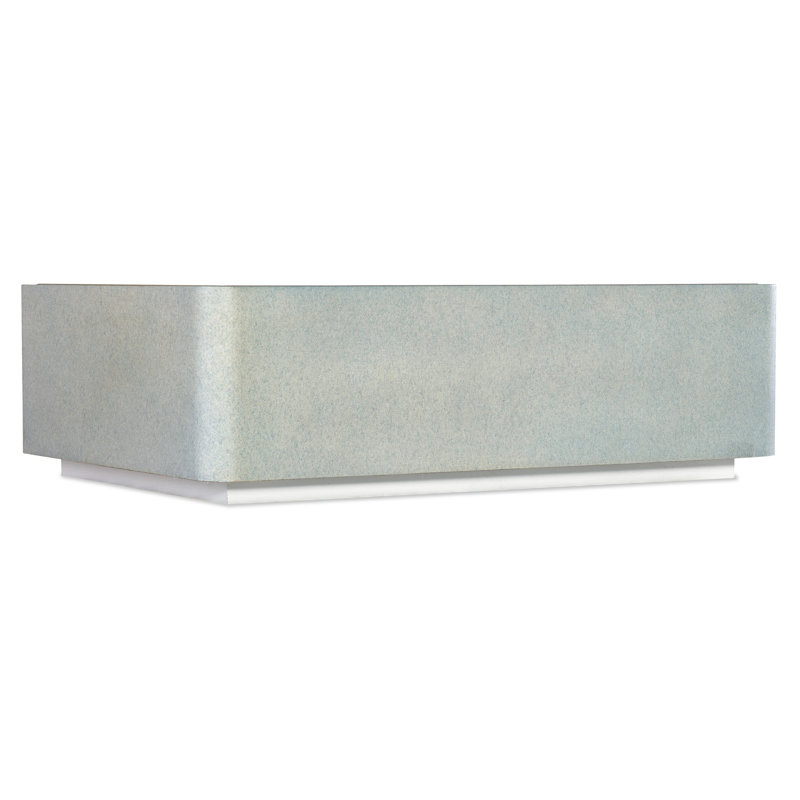 Gray and White Rectangular Wood and Glass Cocktail Table