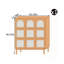 Modern minimalist style small bookcase