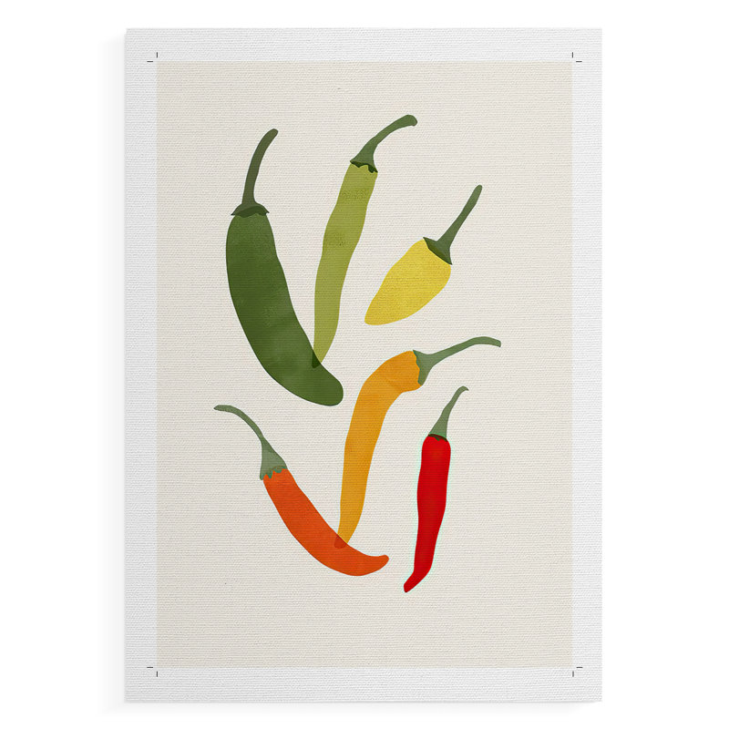 Organic Veg X - reproduction de toile seulement - NON-CADRE, H 18 po x l 12 po
