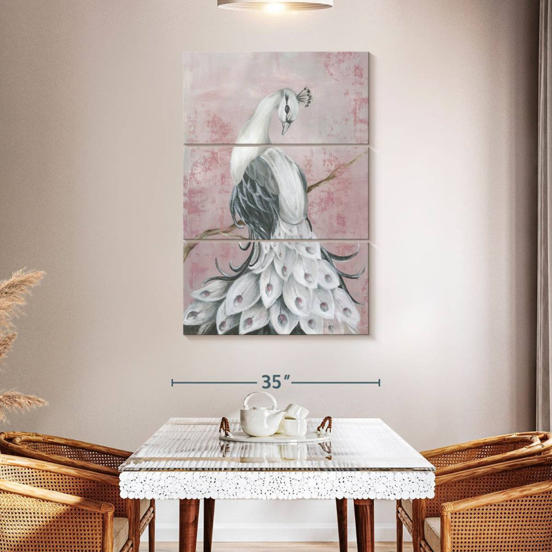 Brampt Regal Peacock I, 50" H x 32" W