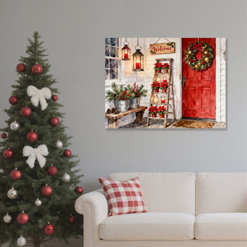 Porte, art mural sur toile, H 20 po x l 30 po