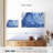 Avery Marbled Blue Abstract