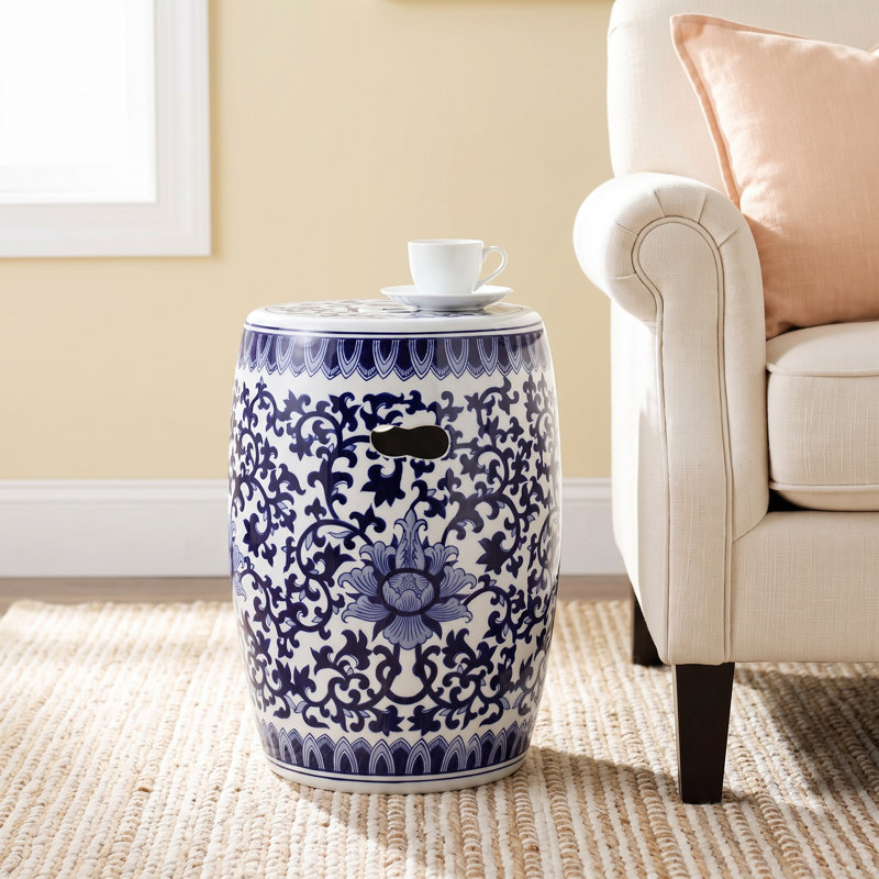 Hellinger Ceramic Accent Stool