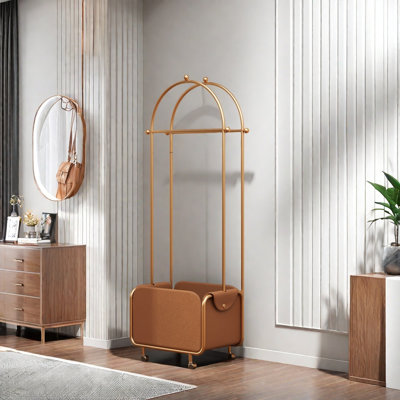 Sturdy Hall Tree with Stainless Steel Frame