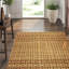 Rag Striped Area Rug in Beige/Brown/Red-40705285