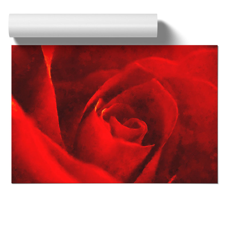 Red Rose Flower Vol.8 - No Frame Print, 42cm H x 59cm W x 0.1cm D