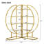 Bibliothèque ouverte 4 étages pour bureau à domicile, forme ronde, différentes façons de placement, panneau de fibres à densité moyenne, structure en métal