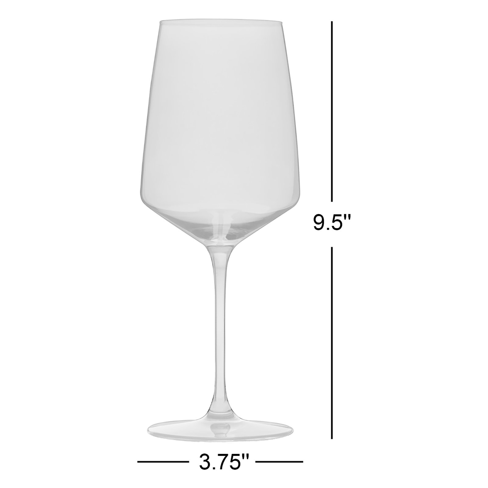 Reserve Nouveau Crystal Wine Glasses, Blue