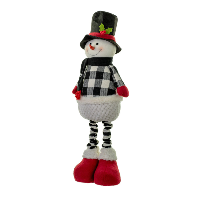 Bonhomme de neige à carreaux