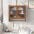 Vintage Simplicity Sideboard with Fluted Glass and Wall-Mounted Design for Modern Home Decor and Efficient Storage-1569935821