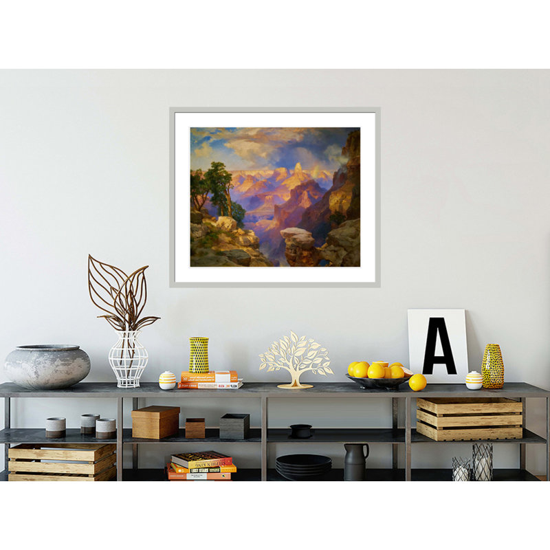 «Grand Canyon with Rainbow» par Thomas Moran, impression giclée sur cadre, H 33,5 po x l 39,17 po