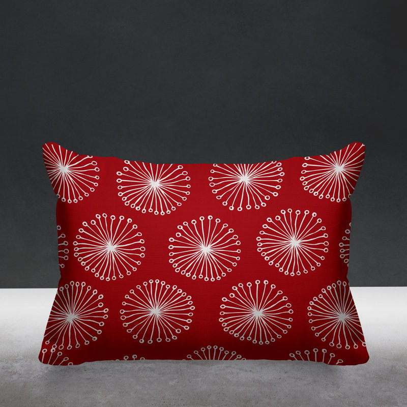 Coussin décoratif intérieur / extérieur Janis Dandelion, Rouge