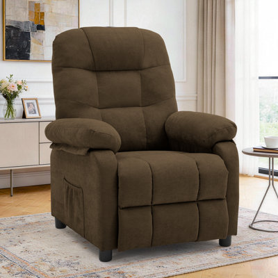Fauteuil inclinable, fauteuil inclinable pour le salon, petit fauteuil inclinable pour les petits espaces, poches latérales