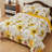 100% Cotton Classic Floral Quilt Sets,Sunflower Bedding Set Reversible Soft Bedspread with Shams-123020114