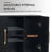Dyanara Wall Mounted Bathroom Cabinet with Slide Doors-1319317582
