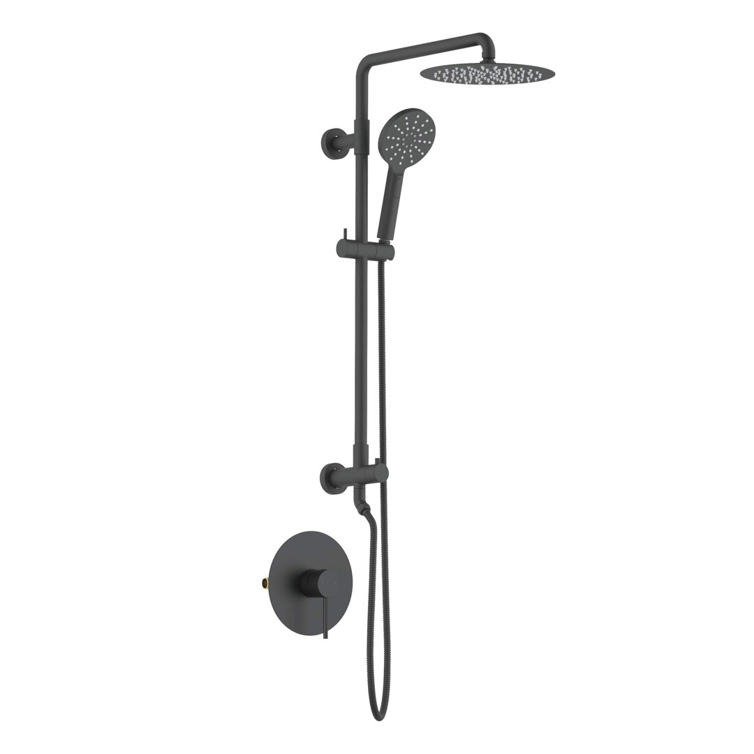 Dual Function Complete Shower System with Rough in-Valve KIBI 
