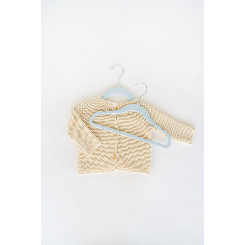 Blue Velvet Non-Slip Baby Clothes Hangers, Pack of 30