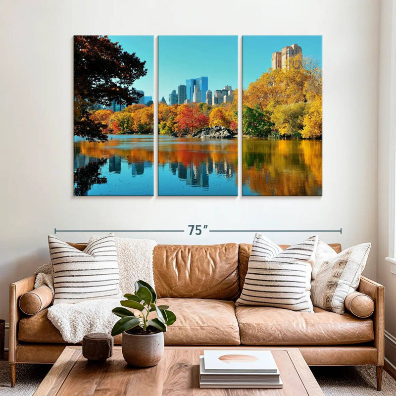 Rorry Central Park In Fall, 42" H x 65" W