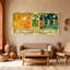 Fantaisie et science-fiction, ensemble de 3 impressions d'art sur toile de style triptyque-1101183177