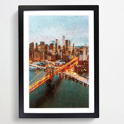 Heading to New York City - Framed Print