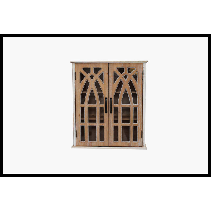 Armoire de rangement murale en bois Farmhouse, Naturel