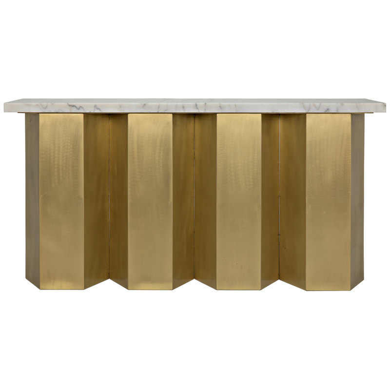 Shilo 64'' W Marble Console Table