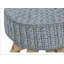 Repose-pieds, repose-pieds, repose-pieds, repose-pieds 12 po, velours gris, pieds en bois naturel