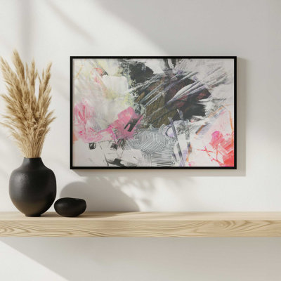«Rouge à lèvres et gris anthracite I» par June Erica Vess, reproduction d'art