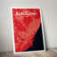 Barcelona City Map - No Frame Print-455405902