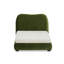 Lit pour animal de compagnie romain rembourré en velours vert olive pour chien ou chat