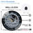 Clock-Winter-Scene-Santa-Hat-Rabbit Art - 12'' Modern Glass Wall Clock