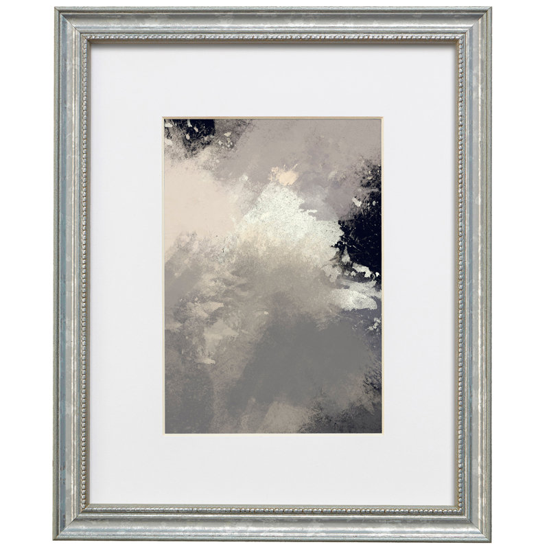 Cadre photo Avarika, 24 po x 30 po emmêlé à 20 po x 26 po, Argent vieilli