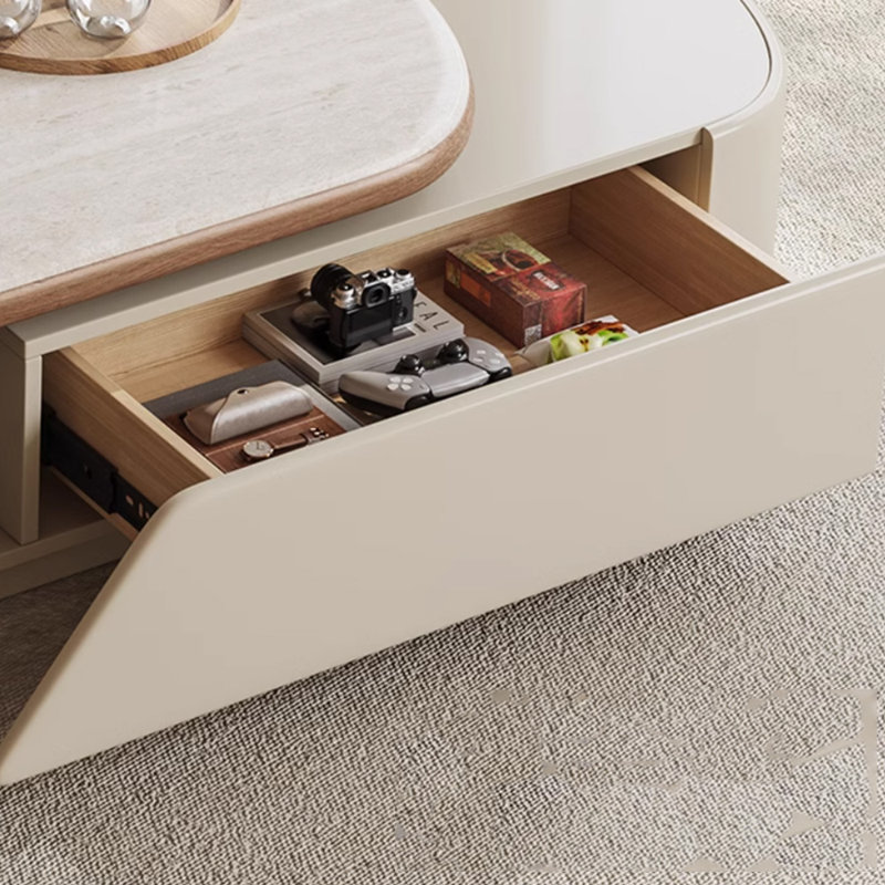 Table basse télescopique Design sens simple, Blanc