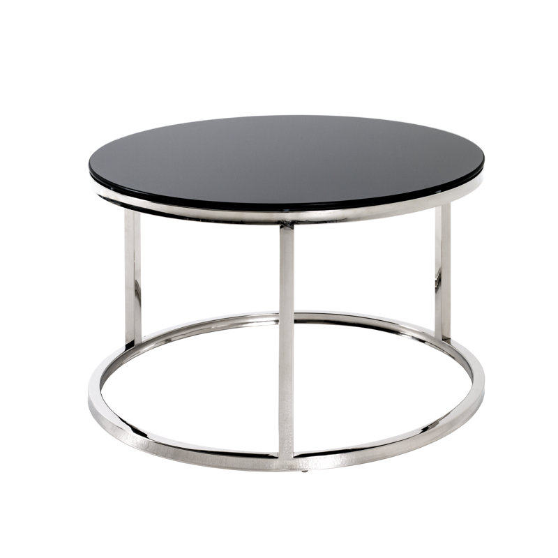 Duplessis Glass Top Frame End Table
