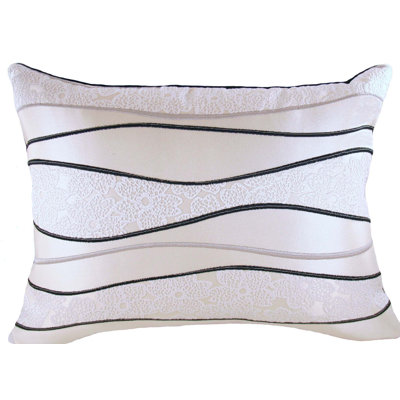 Olivia Geometric Cotton Blend Reversible Throw Pillow