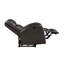 Fauteuil inclinable électrique 1 pièce brun en similicuir recouvert de tissu-1804681091