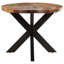 Deirdra Mango Oval Wood Top Dining Table with Steel Base-61751092