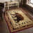 Bear And Southwestern Motifs Area Rug, Runner Rug-666385393