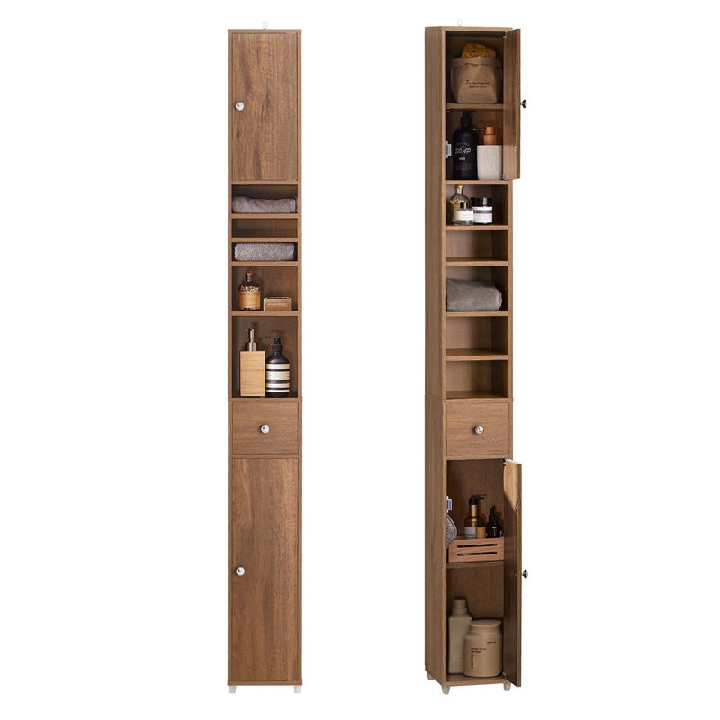 Aadhith Linen Cabinet, Walnut