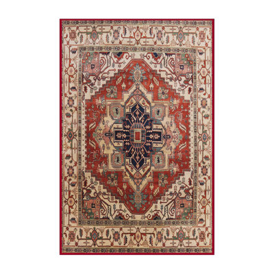 Tapis oriental orange / brun