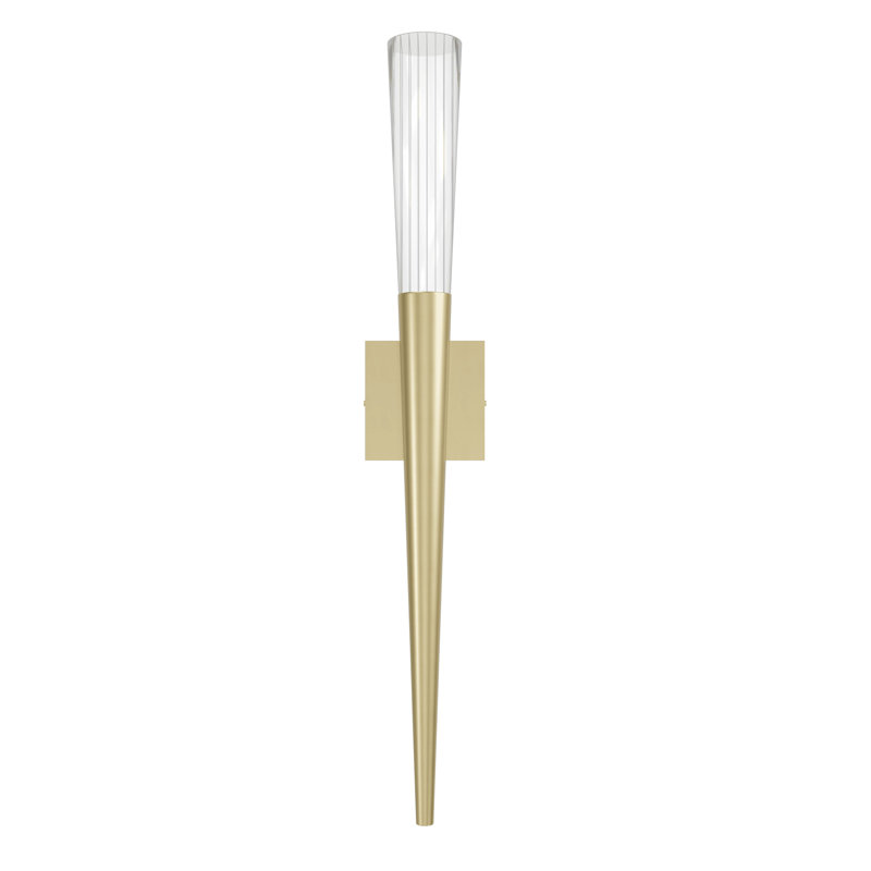 1 - Light Wallchiere, Brushed Brass