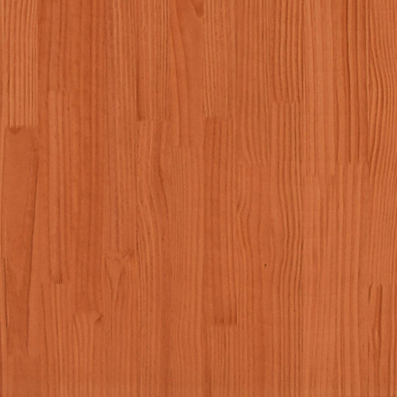  Ensemble de canapé de jardin modulaire en bois de pin massif brun, Coussin beige / structure brune