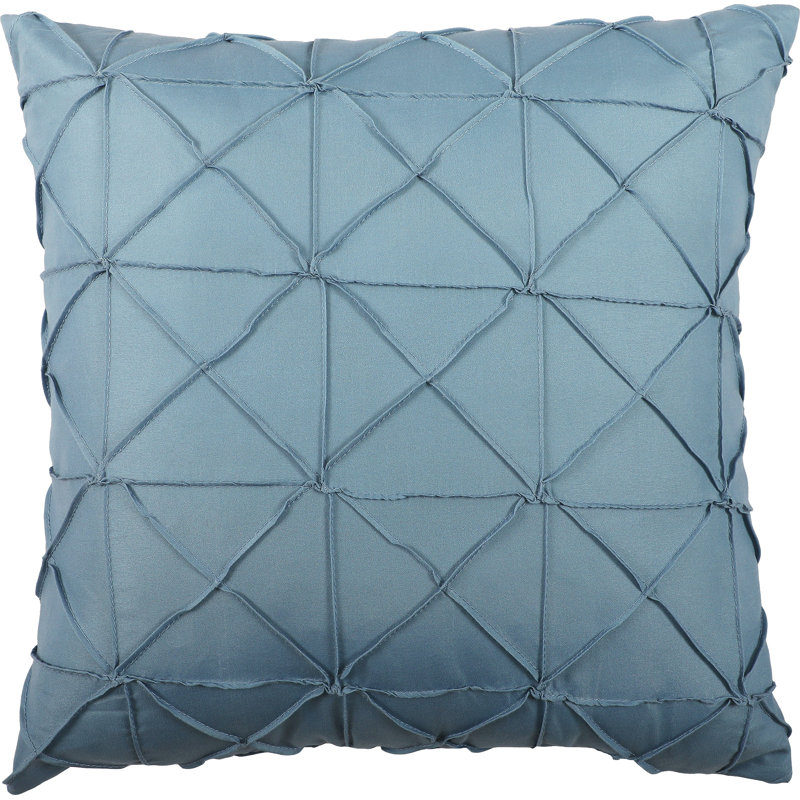 King Blue Geometric Microfiber Comforter Set