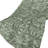50" X 70" Green And Gray Damask Polyester Woven Plush Throw Blanket