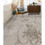 Tibetan Floral Area Rug in Gray