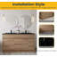 Ensemble de meuble-lavabo double l 59 po Anaheid