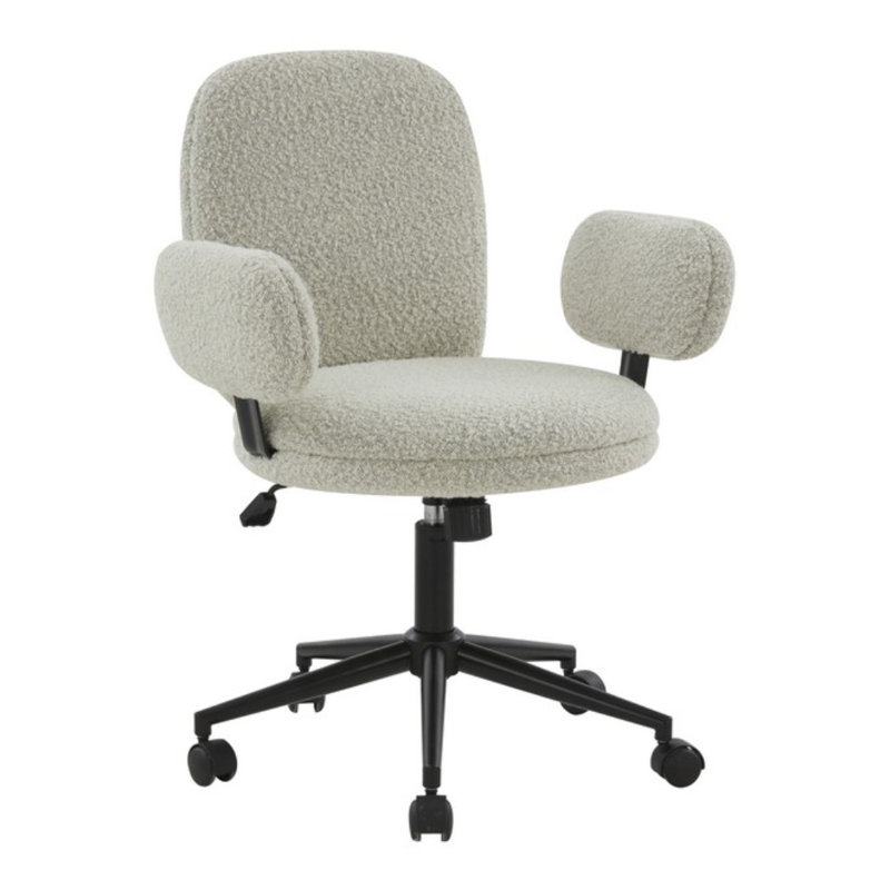 Chaise de bureau en polyester / mélange de polyester, gris