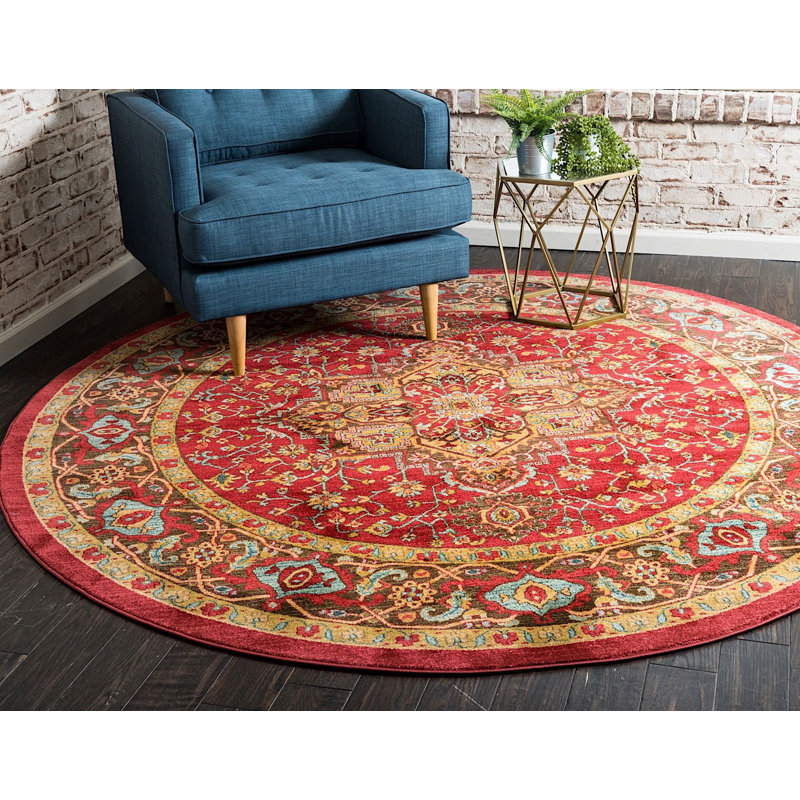 Lauri Geometric Indoor Rug, Round 8'