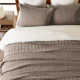 Stonewashed Crinkle Cotton Box Stitch Quilt Set